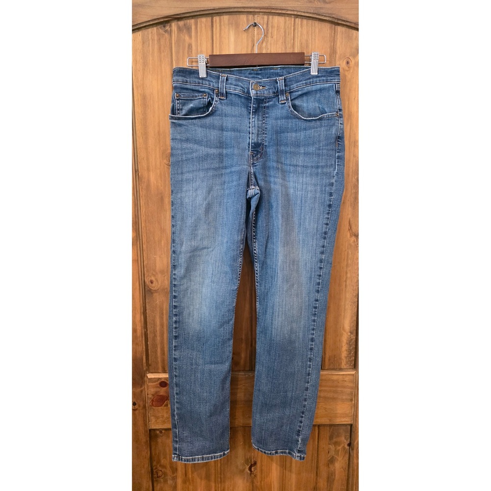 L.L. Bean 1912‎ Jeans Mens 33x32 Blue Excellent Coolmax Stretch Straight 514868